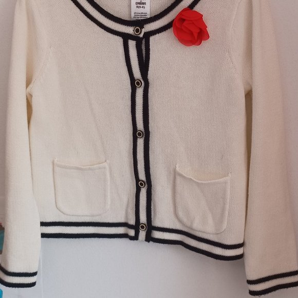 Olivia Gymboree white jacket/sweater size s (5-6) - Picture 4 of 4
